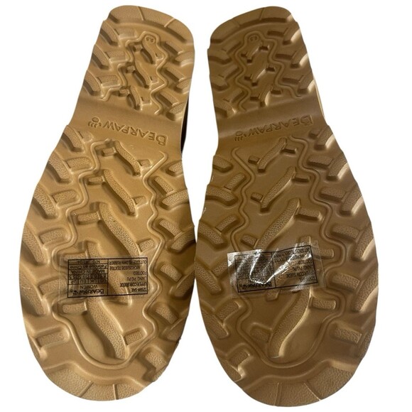 BEARPAW Women's Suede Sail Wedge Tan Cushioned Comfort Sandals Sz 8.5 - Picture 14 of 15